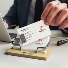 Load image into Gallery viewer, Bamboo Business Card Stand