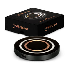 Load image into Gallery viewer, Custom printed INGENIO Arc Single Wireless Charger with logo