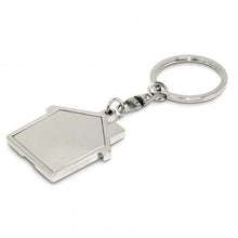 Load image into Gallery viewer, House Metal Key Ring