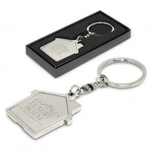 Load image into Gallery viewer, House Metal Key Ring
