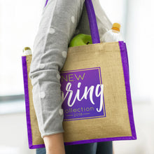 Load image into Gallery viewer, Monza Jute Tote Bag