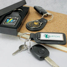 Load image into Gallery viewer, Baron Leather Key Ring - Square