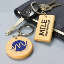 Load image into Gallery viewer, Custom Printed Corporate Gifts Artisan Key Ring - Rectangle