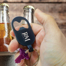 Load image into Gallery viewer, Custom Printed Corporate Gifts Brio Bottle Opener Key Ring