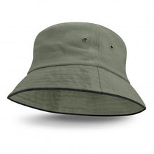 Load image into Gallery viewer, Bondi Bucket Hat - Black Sandwich Trim