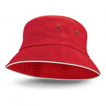 Load image into Gallery viewer, Bondi Bucket Hat - White Sandwich Trim