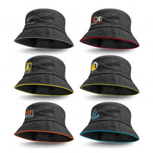 Load image into Gallery viewer, Custom Printed Corporate Gifts Bucket Hat - Coloured Sandwich Trim
