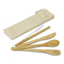 Load image into Gallery viewer, Bamboo Cutlery Set