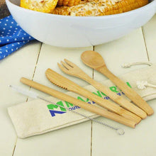 Load image into Gallery viewer, Bamboo Cutlery Set