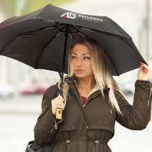 Load image into Gallery viewer, Custom printed corporate gifts RPET Compact Umbrella