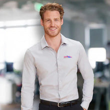 Load image into Gallery viewer, Custom Printed Corporate Gifts Blake Mens Long Sleeve Shirt