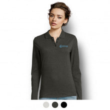 Load image into Gallery viewer, SOLS Perfect Womens Long Sleeve Polo