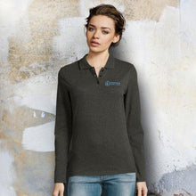 Load image into Gallery viewer, Custom printed corporate gifts Womens Long Sleeve Polo