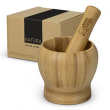 Load image into Gallery viewer, Bamboo Mortar and Pestle