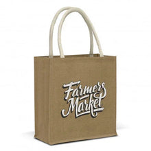Load image into Gallery viewer, Lanza Starch Jute Tote Bag