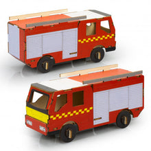 Load image into Gallery viewer, BRANDCRAFT Fire Truck Wooden Model
