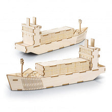 Load image into Gallery viewer, BRANDCRAFT Cargo Ship Wooden Model