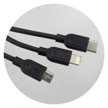 Load image into Gallery viewer, Bamboo Triple Connector Cable