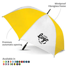 Load image into Gallery viewer, custom printed umbrellas with logo