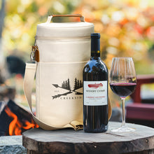 Load image into Gallery viewer, Custom printed Double Wine Cooler Bag
