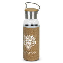 Load image into Gallery viewer, Custom Printed Corporate Gifts Nomad Glass Bottle - Cork Sleeve
