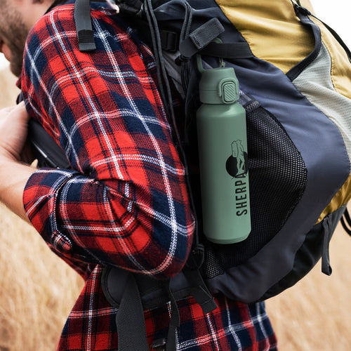 Custom printed Equinox Recycled Aluminium Bottle with logo 