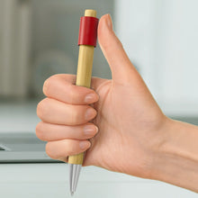 Load image into Gallery viewer, Custom Printed Corporate Gifts Unwind Bamboo Spinner Pen
