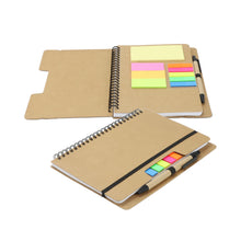 Load image into Gallery viewer, Kraft Notebook with Notes and Flags
