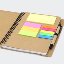 Load image into Gallery viewer, Kraft Notebook with Notes and Flags
