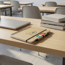 Load image into Gallery viewer, Custom printed corporate gifts Kraft Notebook with Notes and Flags 
