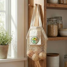 Load image into Gallery viewer, Custom printed corporate gifts Cotton Mesh Foldaway Tote Bag - Small 
