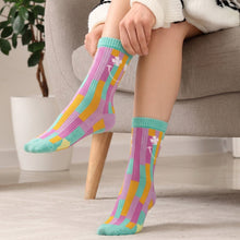 Load image into Gallery viewer, Custom printed Pixel Knitted Bamboo Socks
