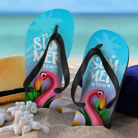 custom printed flip flops