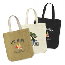 Load image into Gallery viewer, custom printed jute bag
