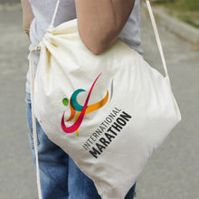 Load image into Gallery viewer, Cotton Drawstring Backpack
