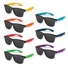 Load image into Gallery viewer, Custom Printed Corporate Gifts Malibu Premium Sunglasses - Black Frame
