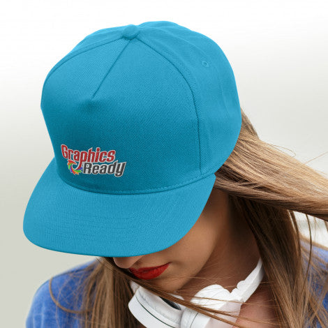 custom printed flat peak cap