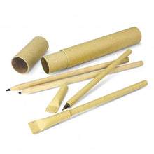 Load image into Gallery viewer, Custom Printed Corporate Gifts Kraft Pen and Pencil Set
