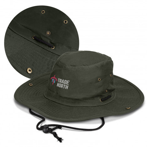 custom printed wide brim hat