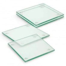 Load image into Gallery viewer, Venice Glass Coaster Set of 4 Square - Full Colour
