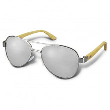 Load image into Gallery viewer, Aviator Mirror Lens Sunglasses - Bamboo
