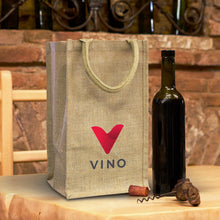 Load image into Gallery viewer, custom printed wine bag
