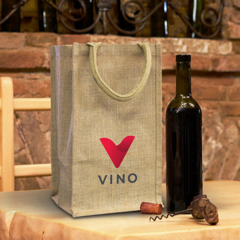 custom printed wine bag