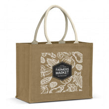 Load image into Gallery viewer, Torino Starch Jute Tote Bag
