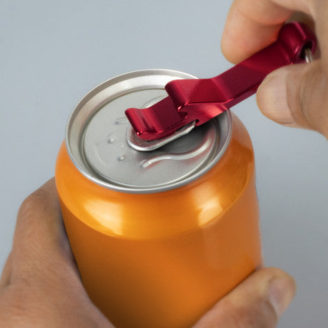 custom printed bottle opener keyring