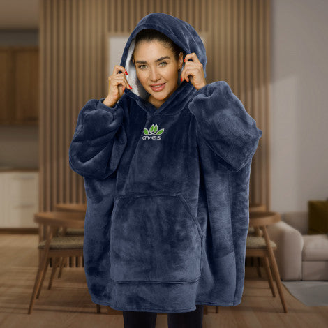 custom printed blanket hoodie