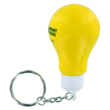Load image into Gallery viewer, yellow blub premium custom printed promotional stress key rings
