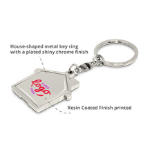 Load image into Gallery viewer, House Metal Key Ring
